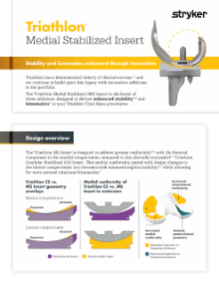 Triathlon Medial Stabilized Insert Technical Monograph