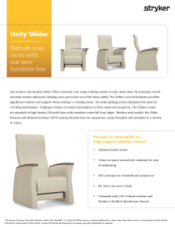 Unity glider spec sheet