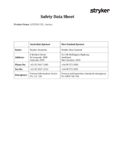 LIFEPAK CR2 Battery SDS.pdf