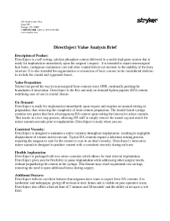 DirectInject value analysis brief