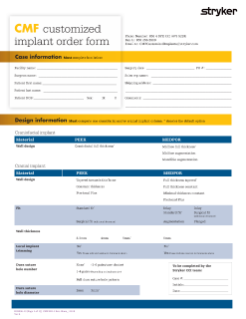 Cranial iD order form