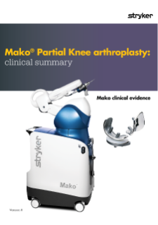 Mako Partial Knee arthroplasty clinical summary