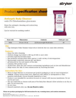 Product spec sheet - Fiche technique du produit