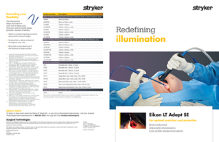 Eikon LT Adapt SE retractor product brochure