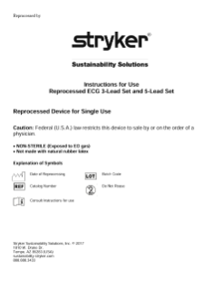 Reprocessed Philips ECG 3-Lead Set and 5-Lead Set