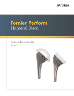 Tornier Perform Humeral Stem Brochure