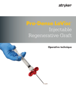 Pro-Dense LoVisc™ Injectable Regenerative Graft – Operative technique